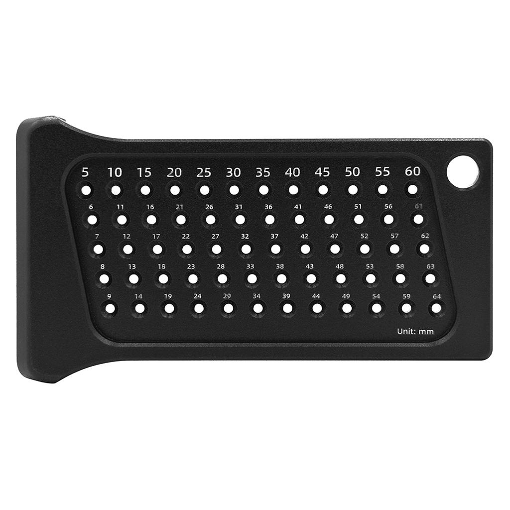 Aluminium Woodworking Scriber Ruler T Type Ruler Measuring Scriber Black