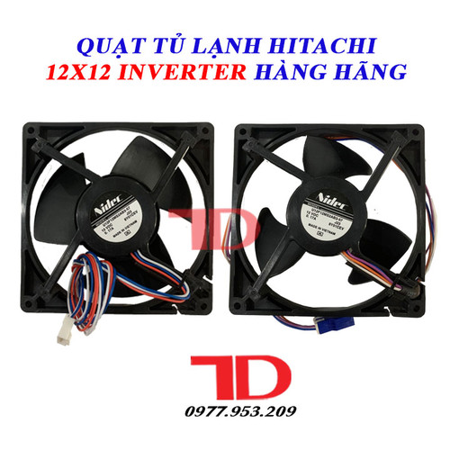 Quạt dành cho tủ lạnh HITACHI 12x12 Inverter hàng hãng 3 dây, 4 dây