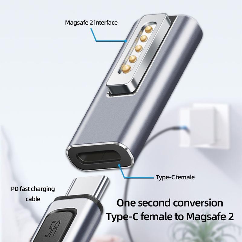 Cáp Sạc Nhanh Chuyển Đổi Type C Sang Magsafe 2 PD Type C Cho MacBook Air & Pro