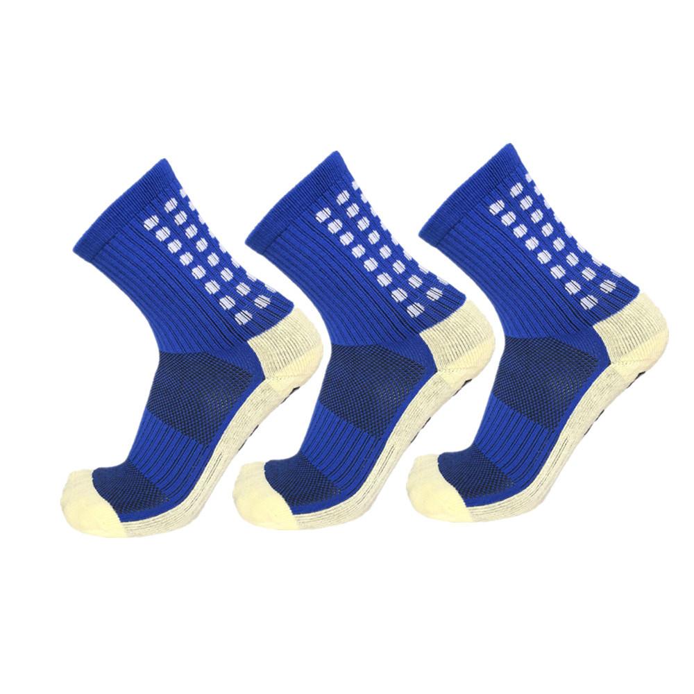 Vớ cotton phong cách mới nhất phim chống trượt đáy khăn dày dày cho nam vớ bóng đá ống giữa thể thao thấm hút mồ hôi vớ bóng rổ ống ngắn