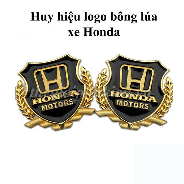 Bộ 2 Logo dạng Bông lúa dành cho xe Honda