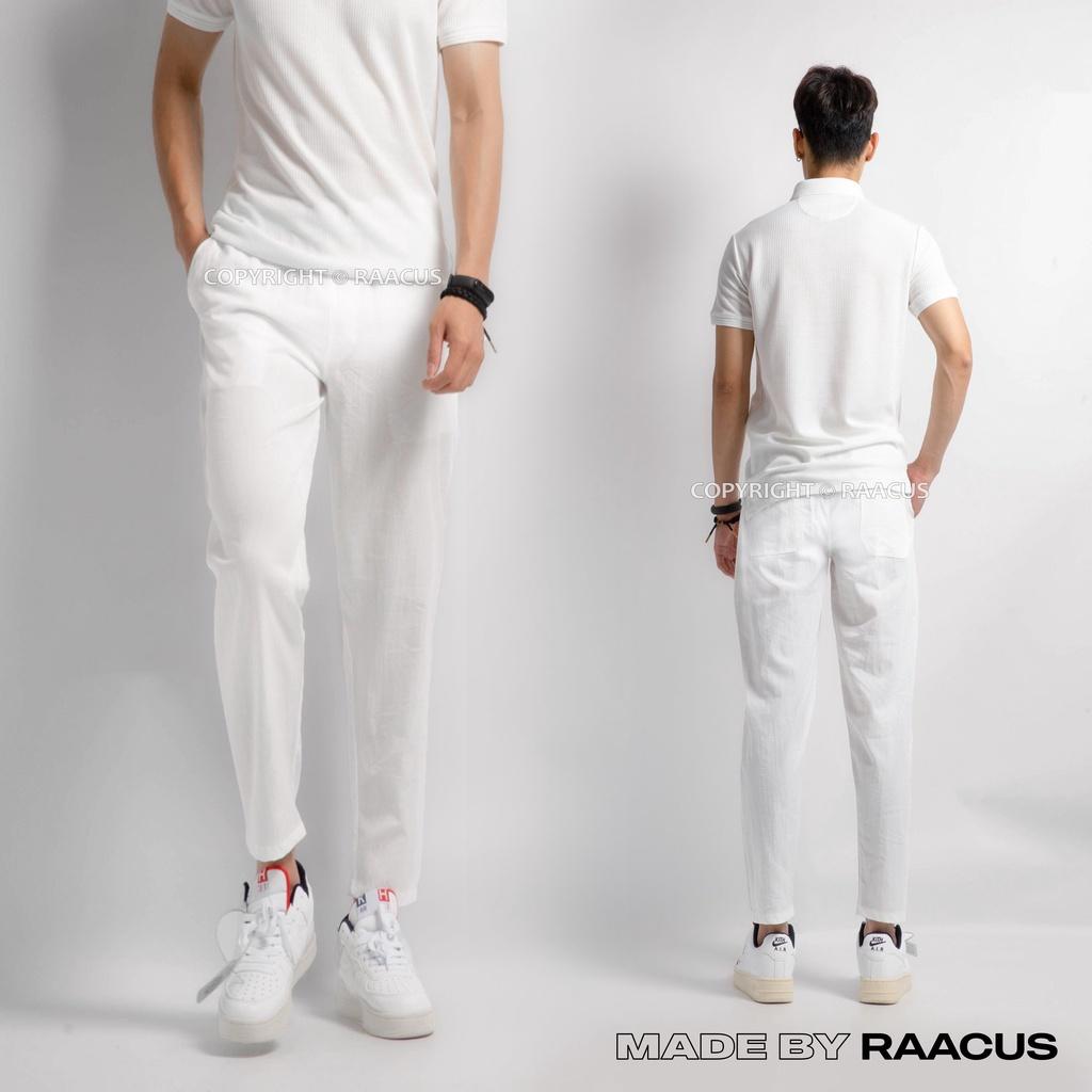 Quần baggy nam chất đũi xước ống rộng ulzzang RAACUSSTORE, quần đũi nam dài unisex ống suông - Q174