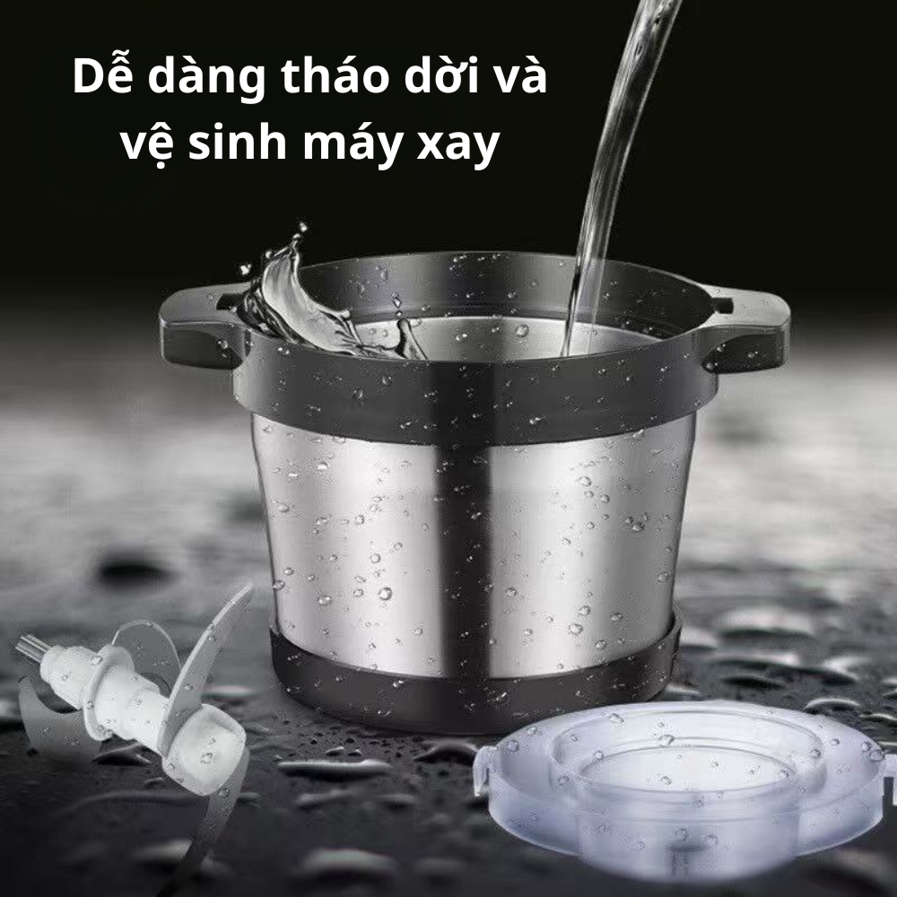 Máy xay thịt đa năng Lumabella LB-56003 công suất cao 1500W, dung tích lớn 6.5L, xay nhuyễn mọi thực phẩm, tiết kiệm thời gian, dễ dùng, dễ vệ sinh, tiện lợi - DELIYA - HÀNG CHÍNH HÃNG