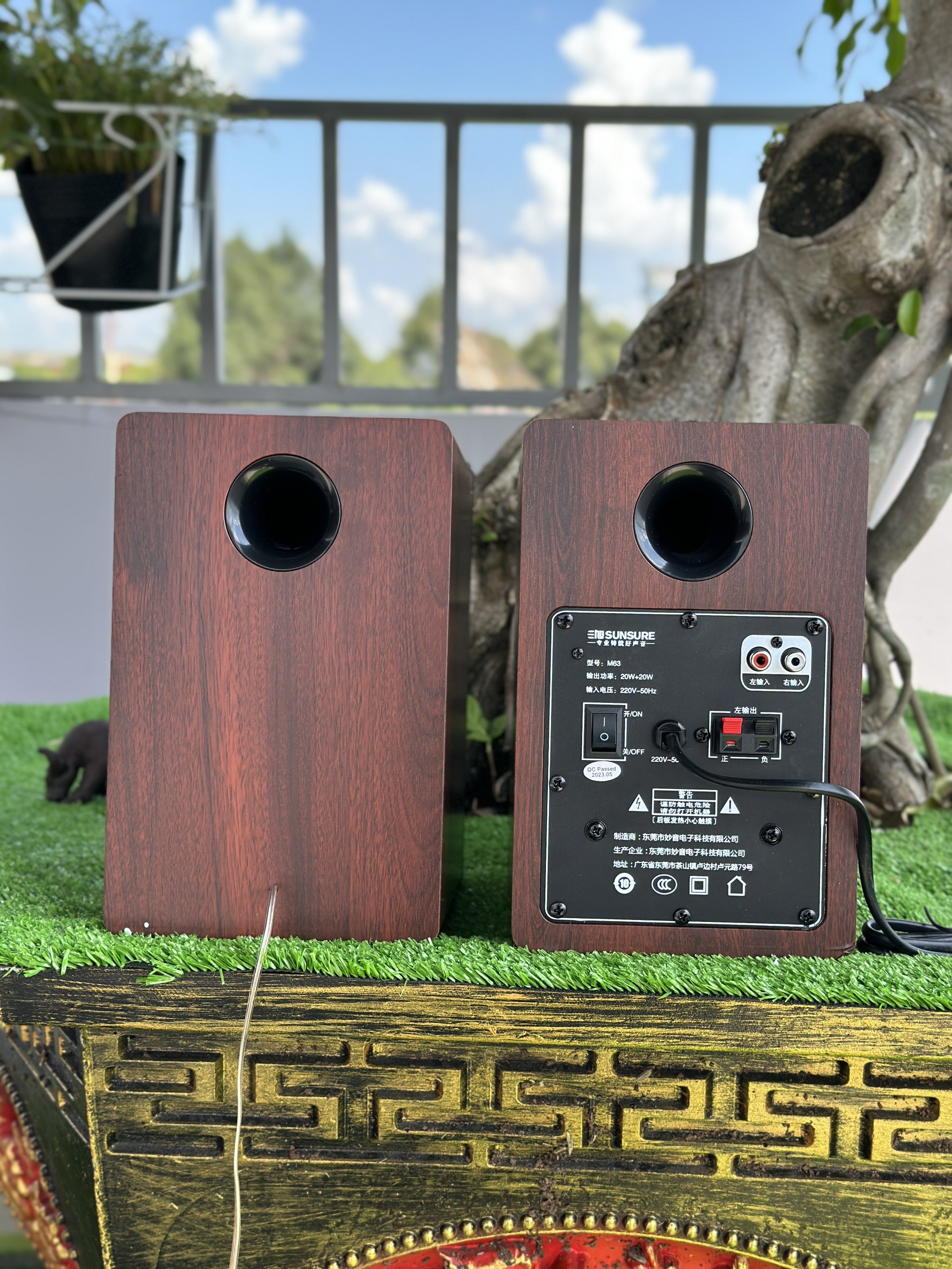 Loa vi tính SunSure M63 - Loa vi tính cao cấp 2.0 - Kết nối bluetooth 5.0, AV, USB, SD card - Vỏ gỗ sang trọng - Công suất 80W, Bass cực chắc, treble giấy - Âm thanh sắc nét sống động - Hàng nhập khẩu