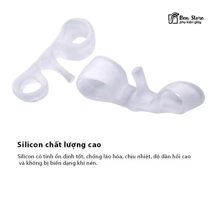 1 cặp Gel Silicone Dụng Cụ Tách Ngón Chân Bunion Dụng Cụ Điều Chỉnh Chứng Vẹo Ngón Chân Chăm Sóc Bàn Chân #sil51