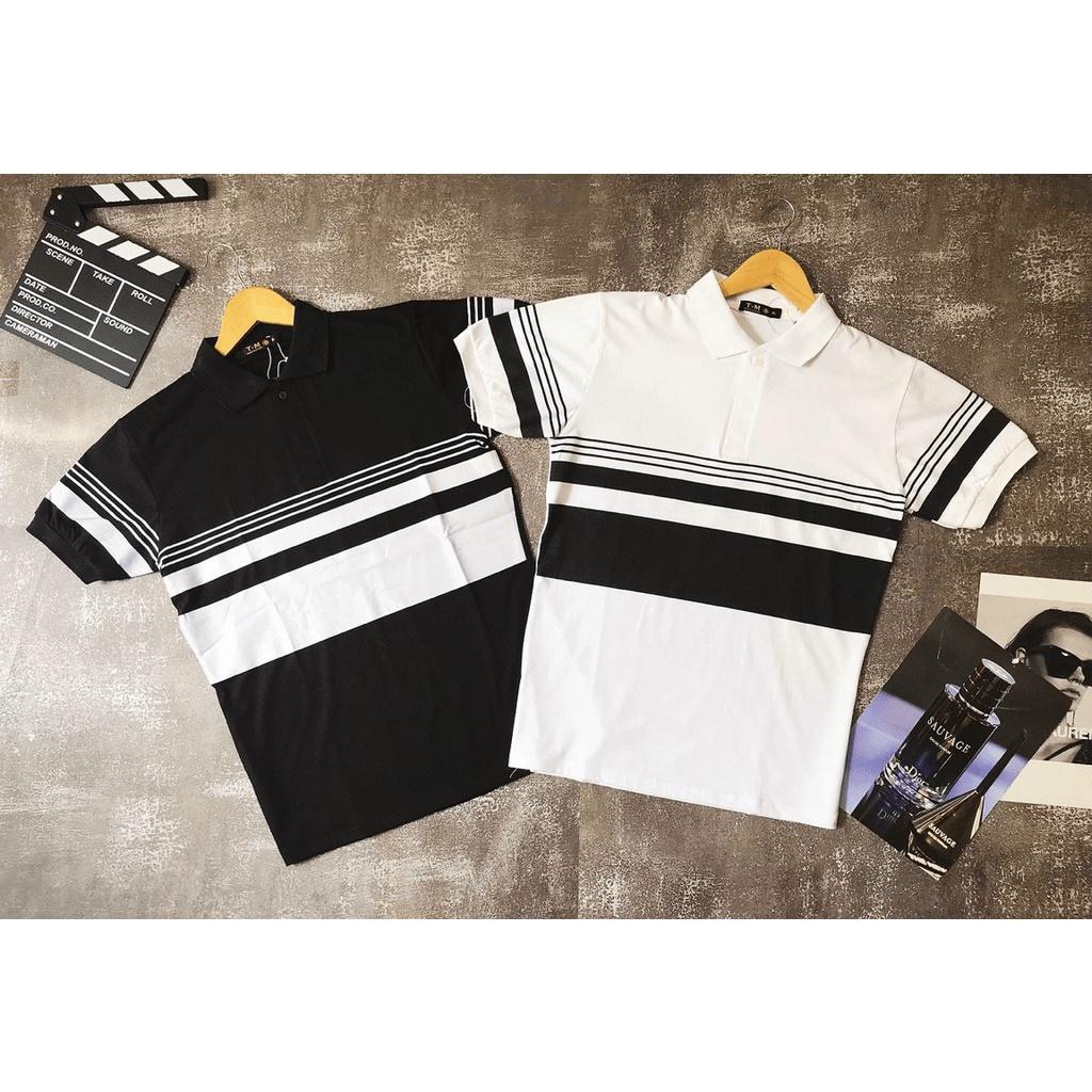 ÁO THUN NAM TAY NGẮN SỌC NGANG