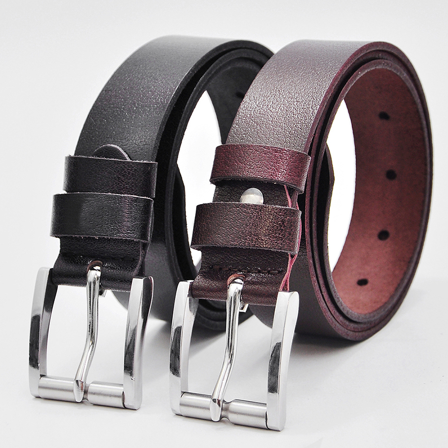 Thắt lưng nam da bò AT Leather Khóa Kim inox cao cấp