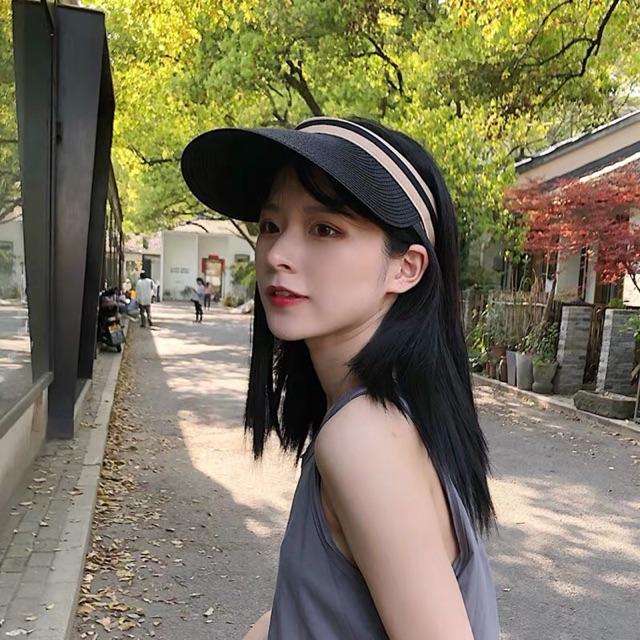 Mũ cói che nắng nón cói xinh - Khăn turban