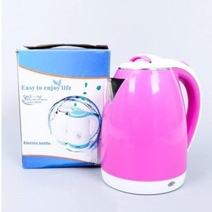 Ấm Siêu Tốc Màu 2 Lớp Cách Nhiệt CHỐNG NÓNG CHỐNG GIẬT An Toàn 1,8L