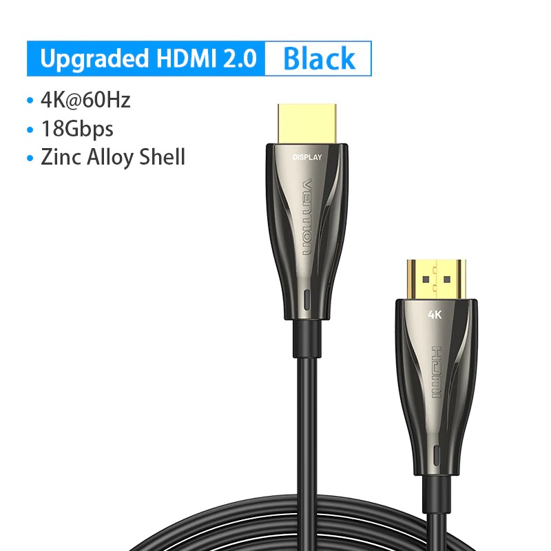 Cáp HDMI quang Vention chuẩn 2.0 cao cấp độ dài 10M-50M, hỗ trợ 4k60Hz, không bị suy giảm tín hiệu -  Hàng chính hãng