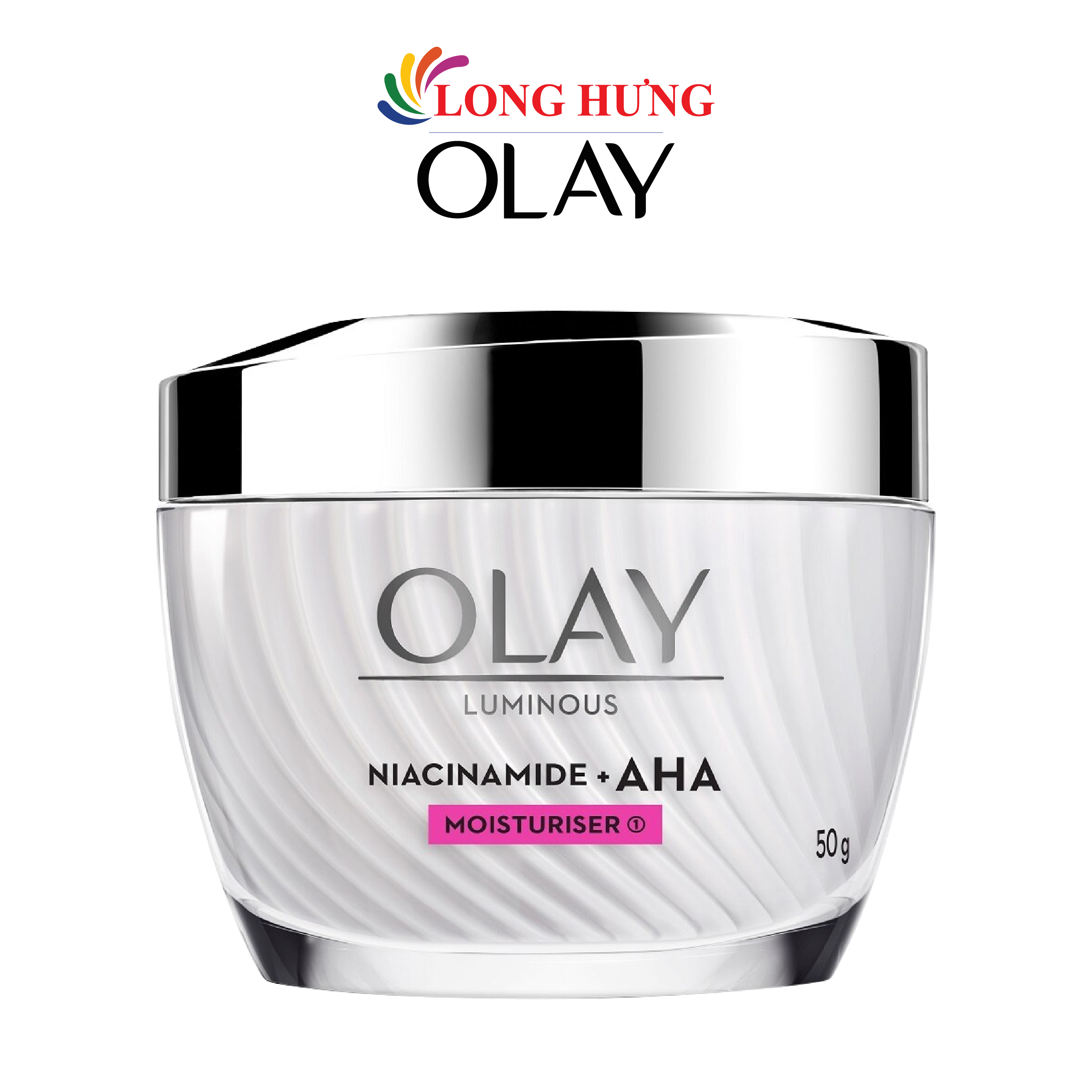 Kem dưỡng trắng da Olay Luminous Niacinamide + AHA Moisturiser (50g) - Hàng chính hãng