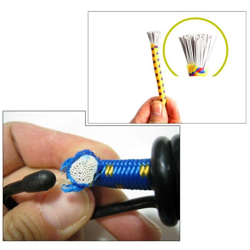 1PC Tent Peg Bend Hook Camping Accessory Stretchable Elastic Pull Rope Outdoor Camping Deck Fixing Cord Hook 15cm Durable