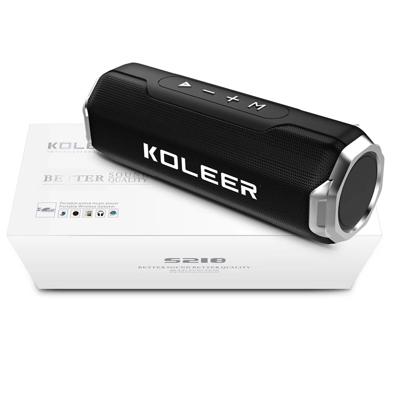 Loa bluetooth KOLEER S218 công suất 10W bass cực mạnh siêu hay - hỗ trợ thẻ nhớ/USB/AUX/FM (màu ngẫu nhiên) Hàng Nhập Khẩu