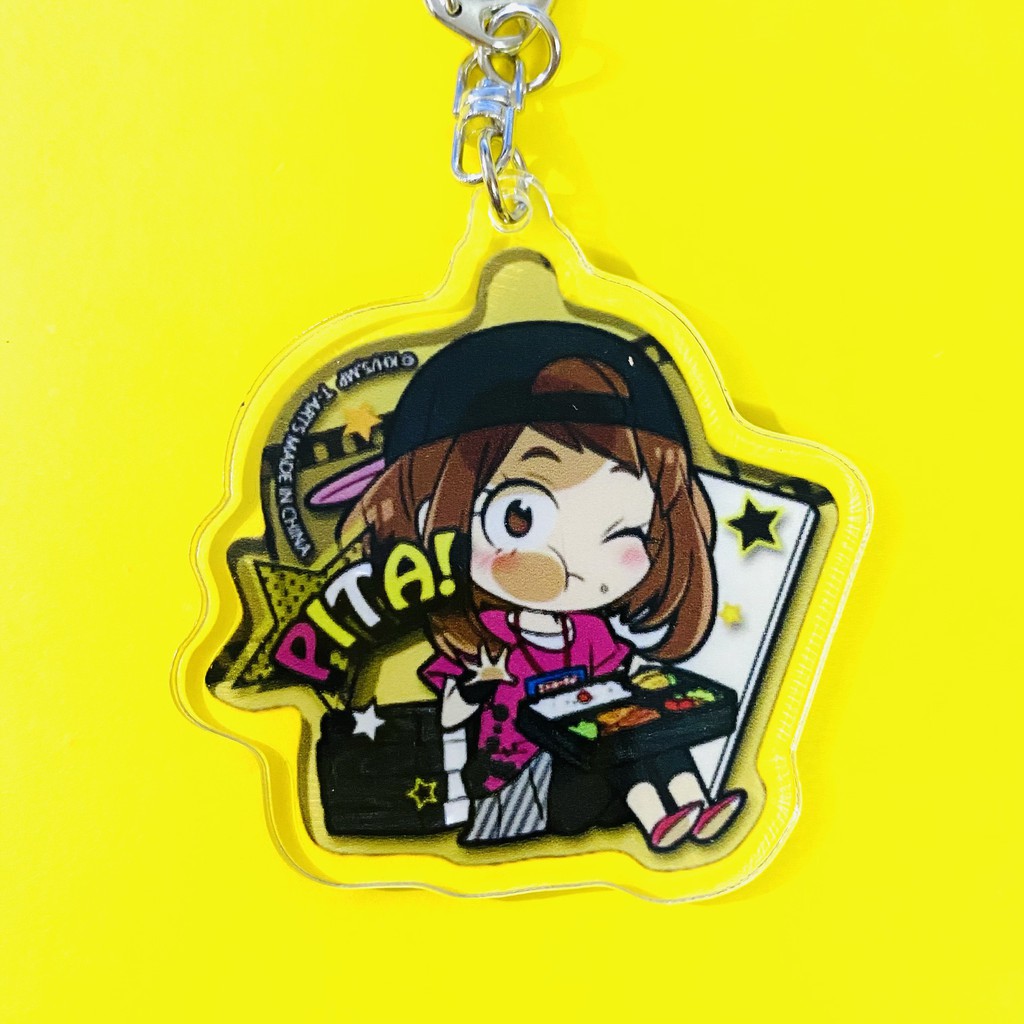 Móc khóa acrylic 2 mặt in hình BOKU NO HERO ACADEMIA ver PITA QUAY PHIM anime chibi dễ thương quà tặng xinh xắn