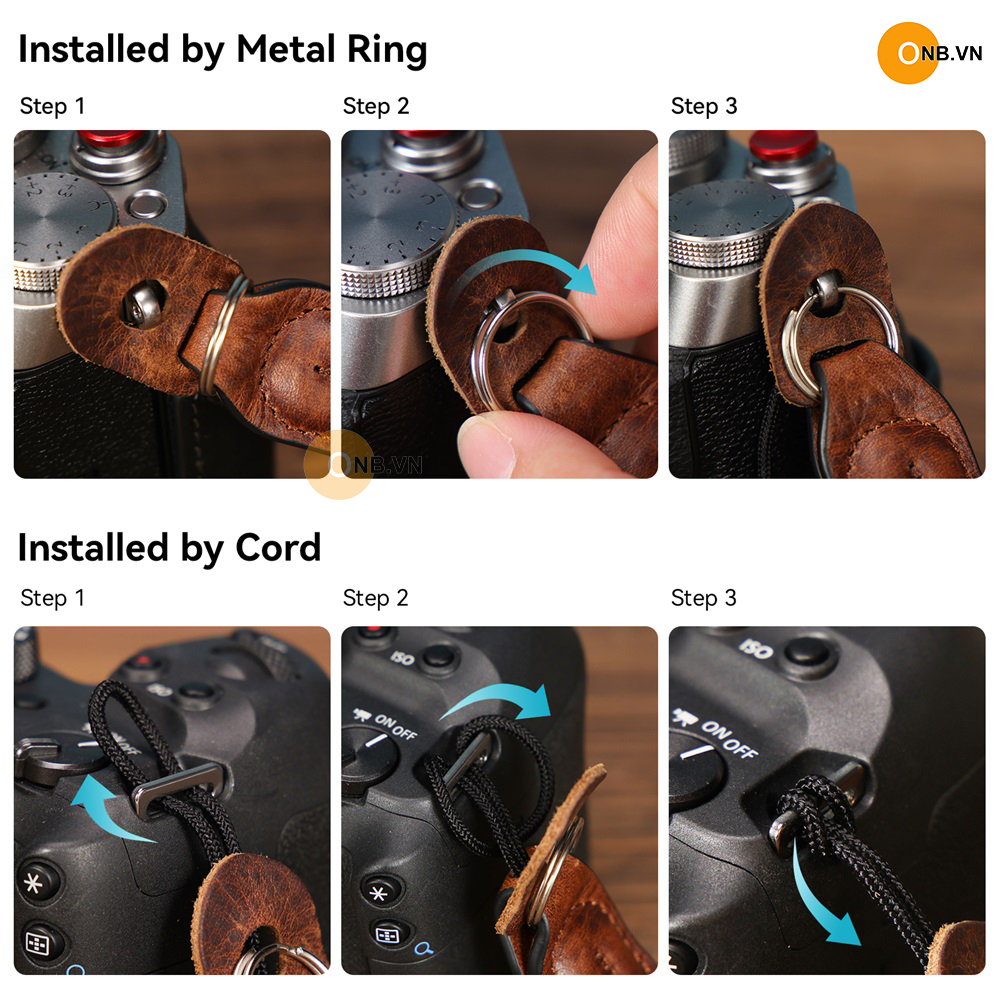 SmallRig Vintage Wrist Strap - Dây da đeo máy ảnh 3926