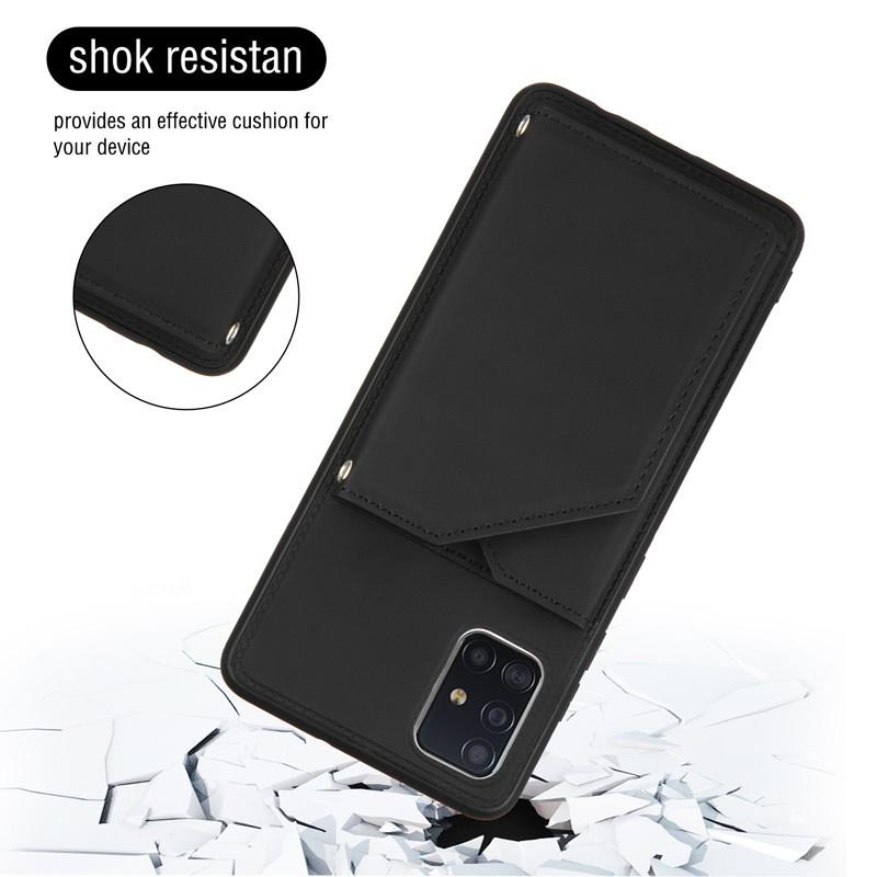 Ốp điện thoại da kiểu ví đế lật cho SAMSUNG GALAXY A21S A20 A30 A31 A50 A70 A51 A71 A81 A91 NOTE 10 LITE S10 LITE