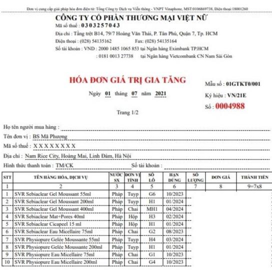 Sữa rửa mặt SVR Physiopure Gelee moussante cho da nhạy cảm - Hàng Chính Hãng - Dược mỹ phẩm bác sĩ Mã Phượng