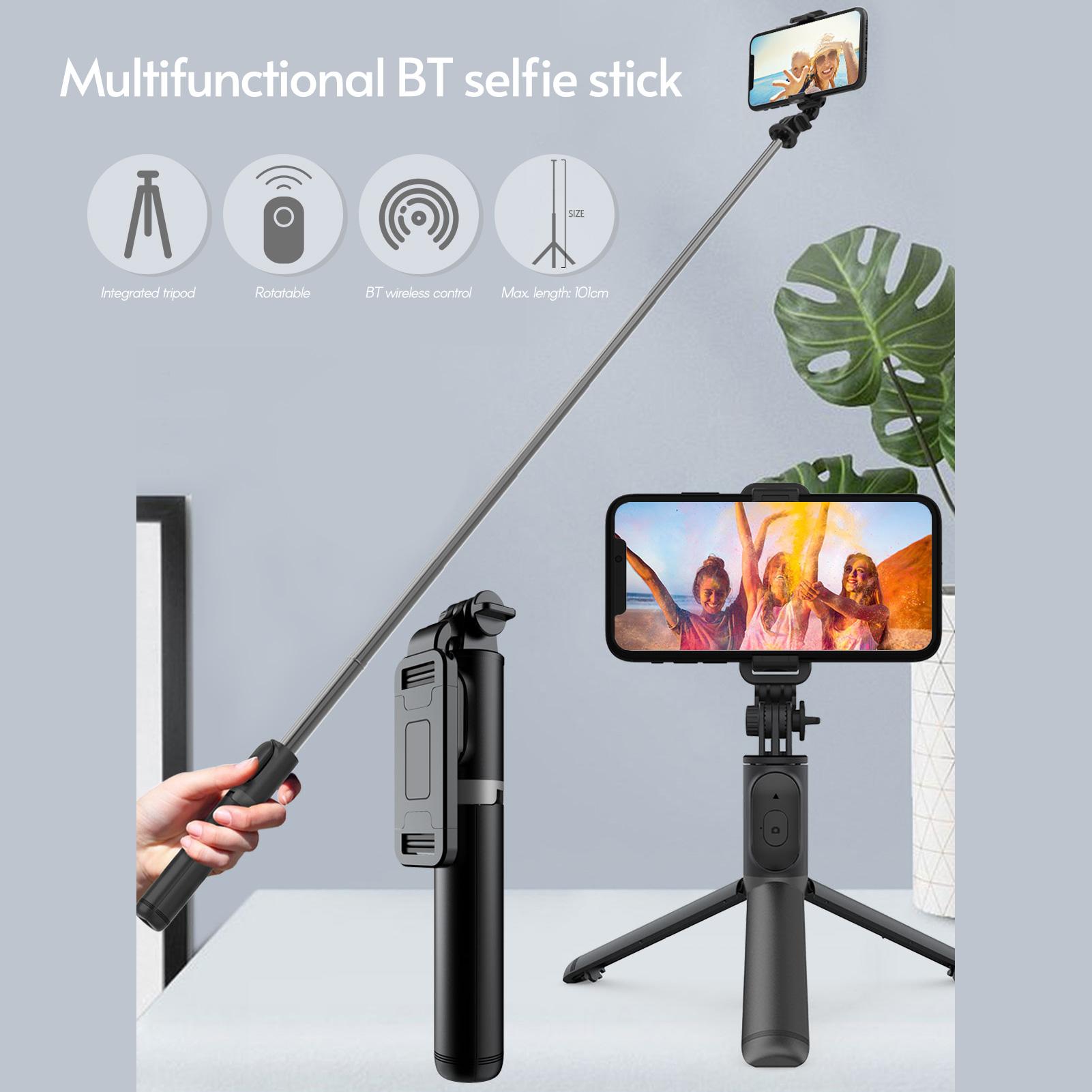 Chân đế có thể mở rộng di động không dây BT đa chức năng với điều khiển từ xa để quay video Vlog