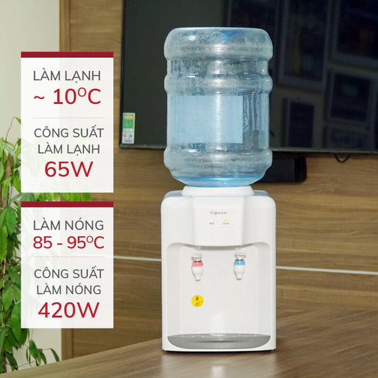 Cây nước nóng lạnh mini để bàn FUJIHOME WD5510E - Hàng chính hãng