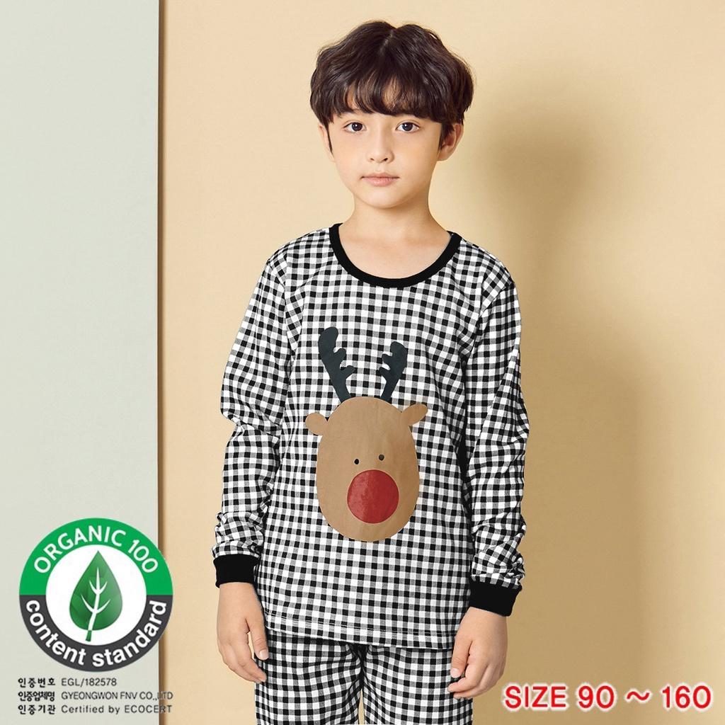 Bộ đồ quần áo dài tay cotton mùa thu đông dáng rộng cho bé trai U1032 - Unifriend Hàn Quốc, Cotton Organic