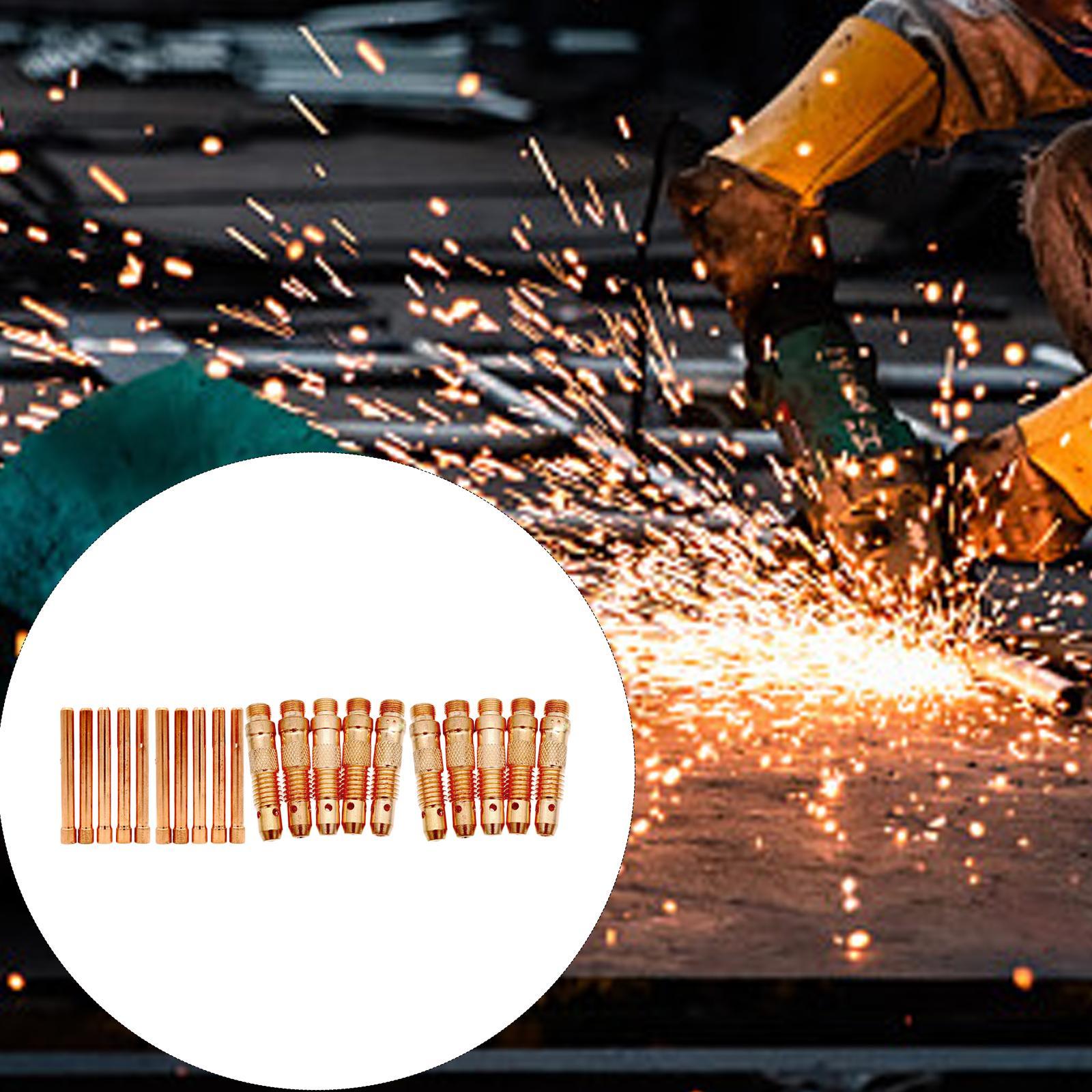 20x Collets Consumables Collet Body for TIG Welding Replacements Spare Parts