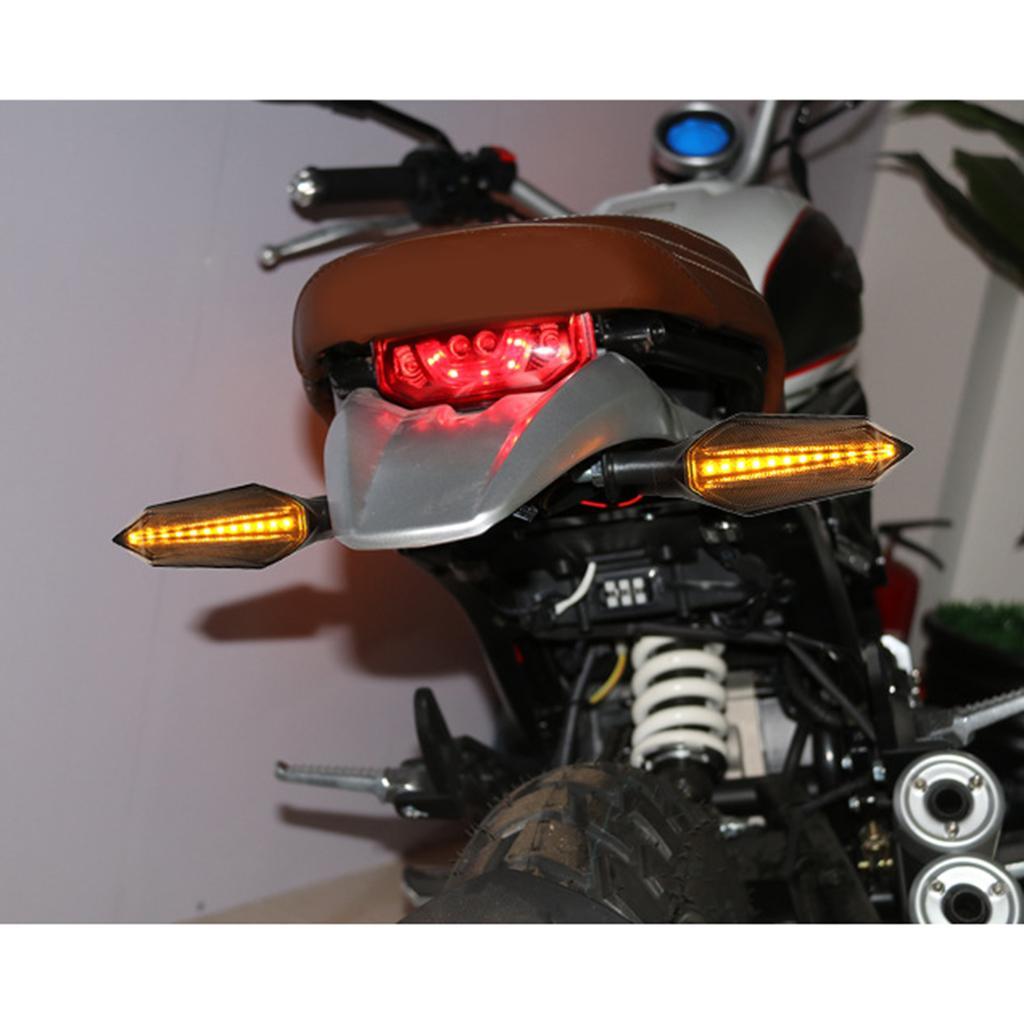 2pcs Motorcycle  Indicator Blinker Tail Light 12V 12 LED Universal