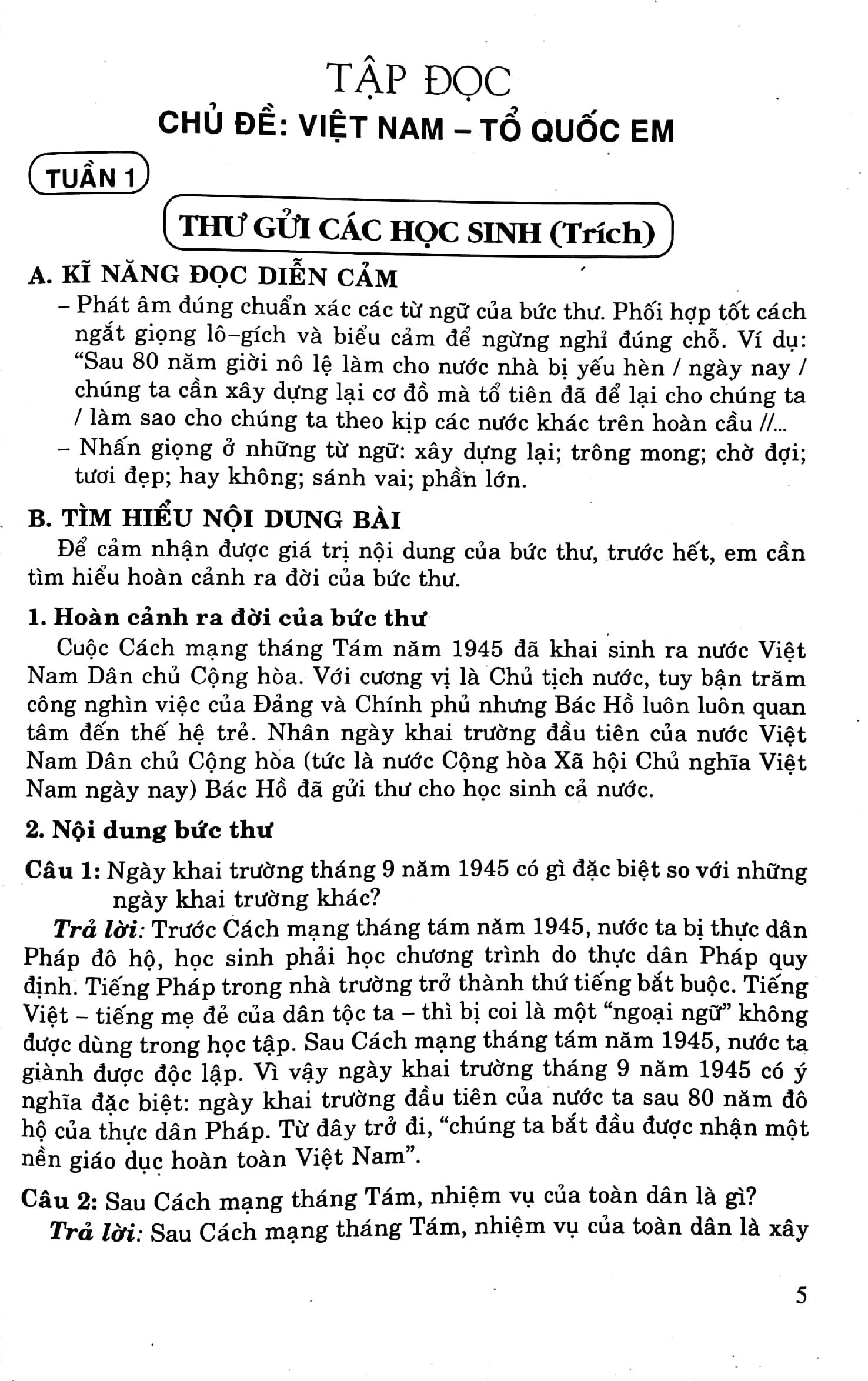 Học Tốt Tiếng Việt 5 - Tập 1