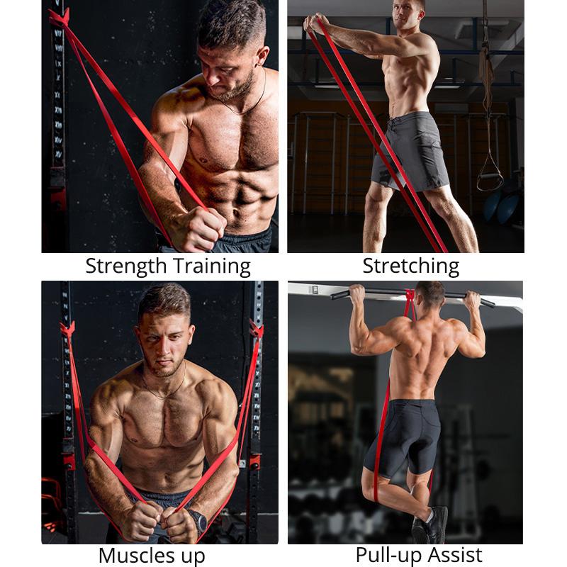 Băng sức đề kháng 20cm Các ban nhạc tập thể dục cho thể thao kéo lên yoga kéo dài vòng lặp vòng lặp tập thể dục Color: 2PCS