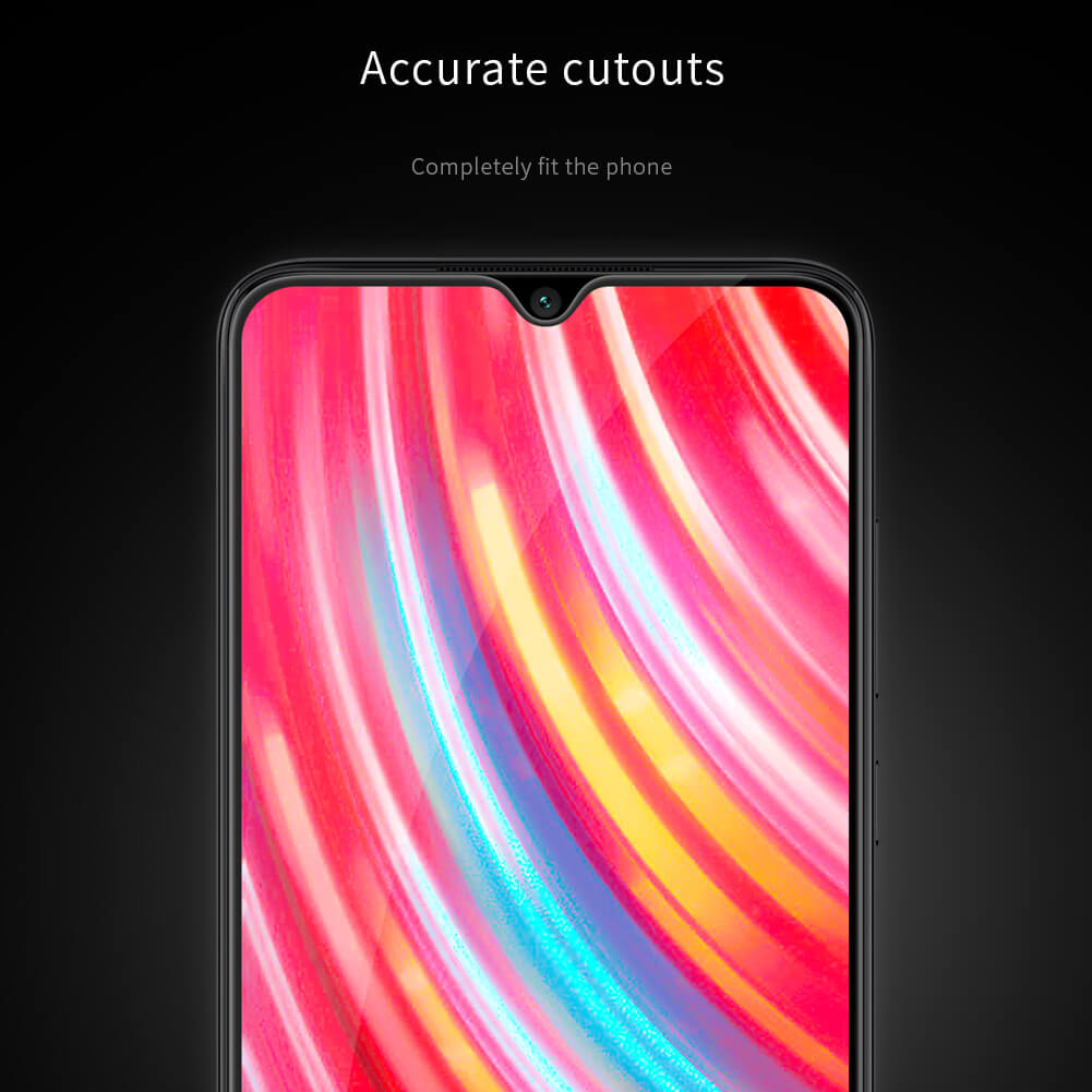 Miếng dán kính cường lực 3D full màn hình cho Xiaomi Redmi Note 8 Pro hiệu Nillkin XD CP + Max - Hàng chính hãng