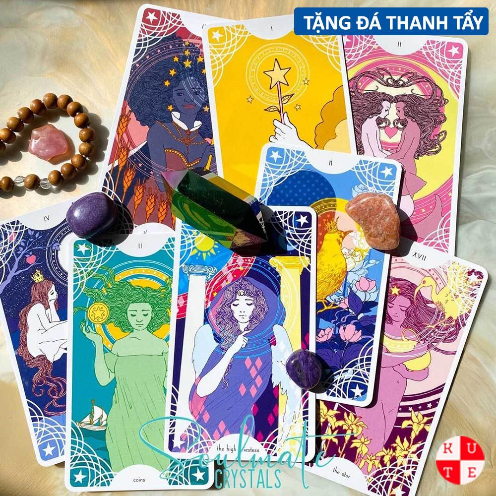 Bài Tarot Star Spinner 81 Lá Bài Tặng File Tiếng Anh Và Đá Thanh Tẩy