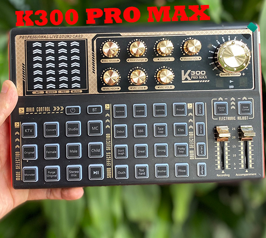 Sound Card thu âm K300 Pro ( Hàng Chính Hãng )