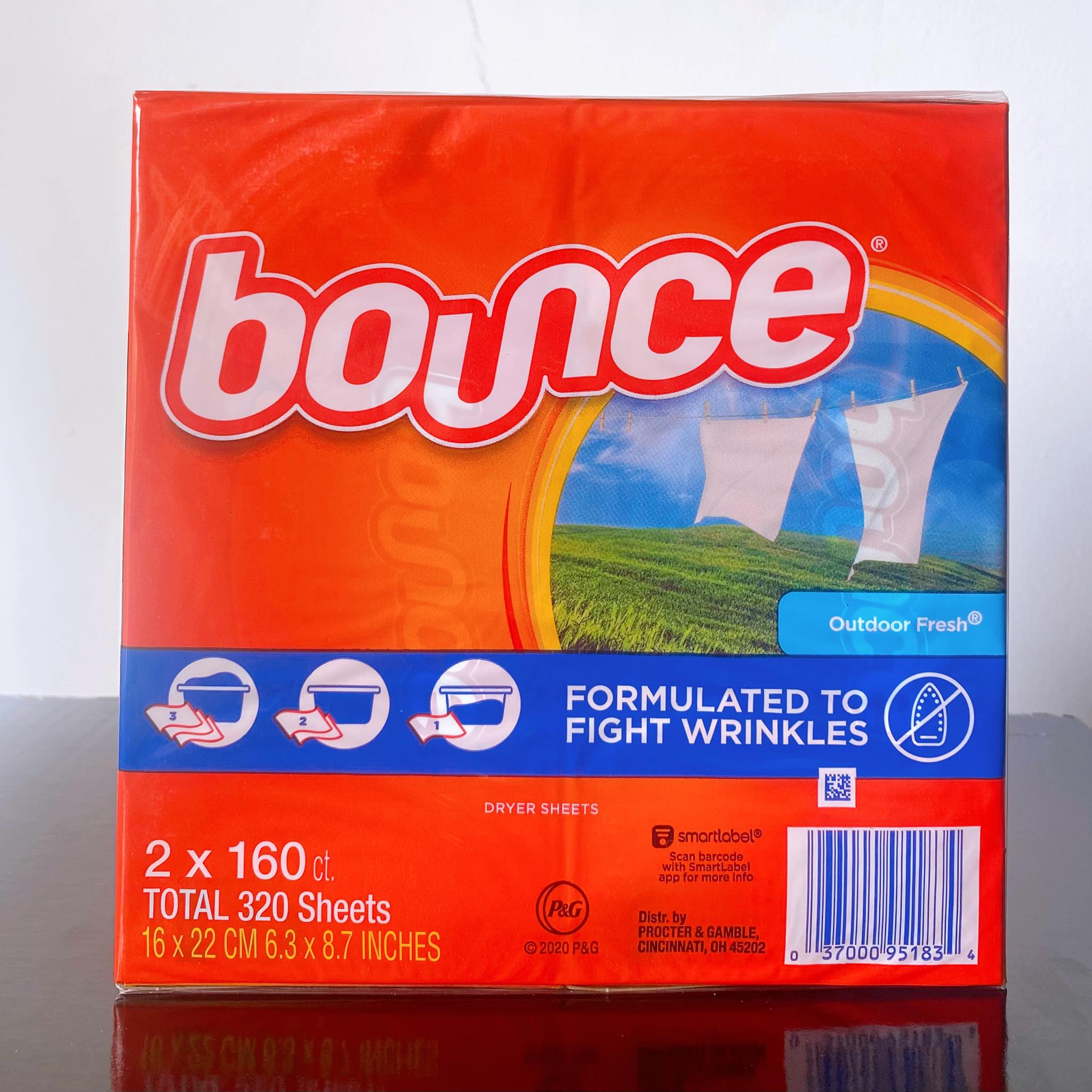 GIẤY THƠM BOUNCE  (160 Tờ x 1 hộp )