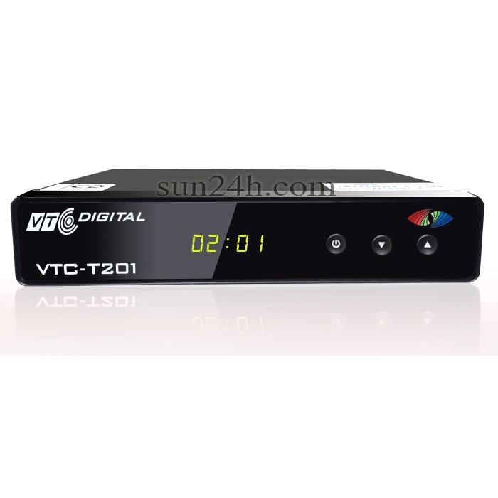 Đầu kỹ thuật số VTC - T201 Kèm Anten 15m, ̣̣(Xem các kênh truyền hình miễn phí, không mất thuê bao tháng)