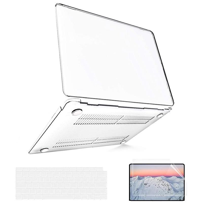 Ốp Bảo Vệ Màn Hình + Bàn Phím Cho 2022 Macbook Air13.6 M2 A2681 M1 Air Pro 13 14 16 inch A2337 A2338 A2442 A2485 2020 A1466