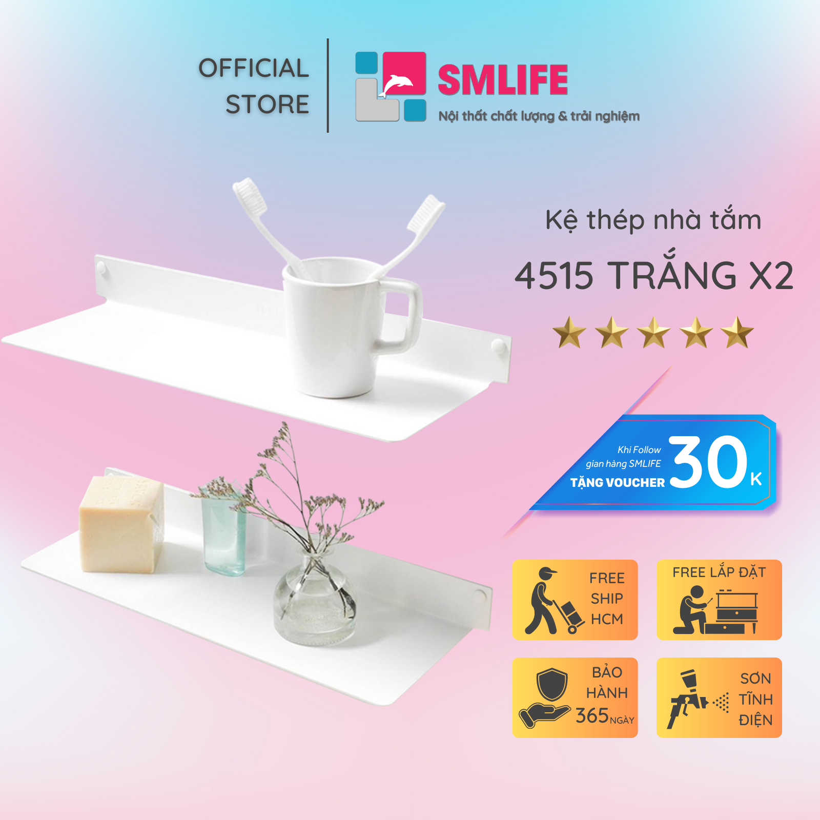 Kệ nhà tắm 4515 (set 2)