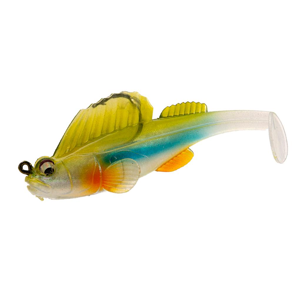 Soft Fishing Lures Rigged Head Jigs Lure Crankbaits Swimbaits Rig Tackle for Saltwater Freshwater Trout Bass