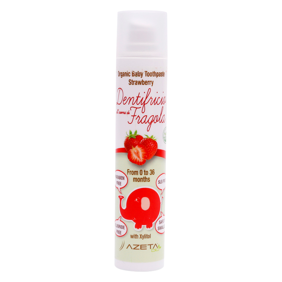 Gel Đánh Răng Vị Dâu Tây Organic Toothpaste Strawberry Azeta Bio GDR003 (50ml)