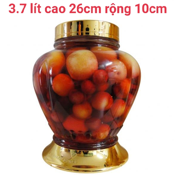 Bình Ngâm Sâm Thủy Tinh 3.7 Lít Phú Hoà Sản Xuất Tại Việt Nam.