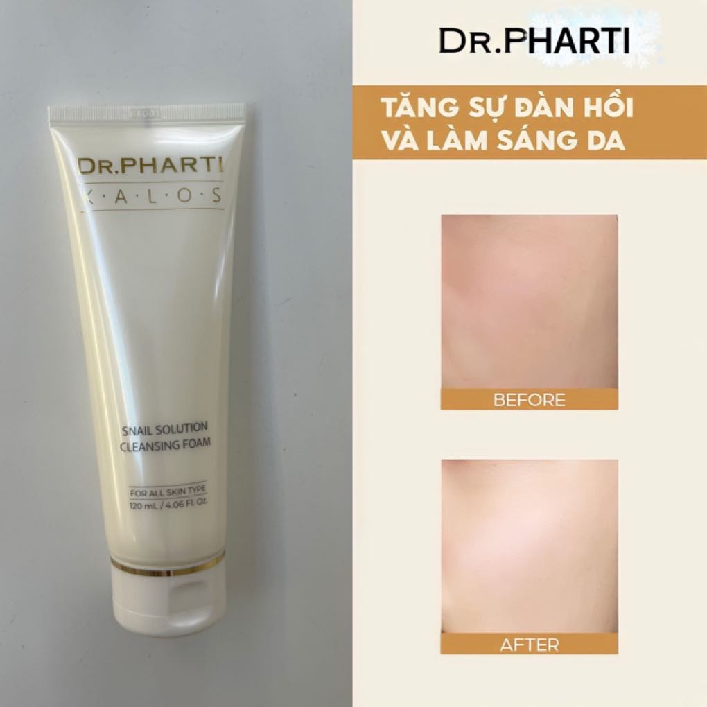 Sữa rửa mặt Dr.PHARTI - Snail Solution Cleansing Foam