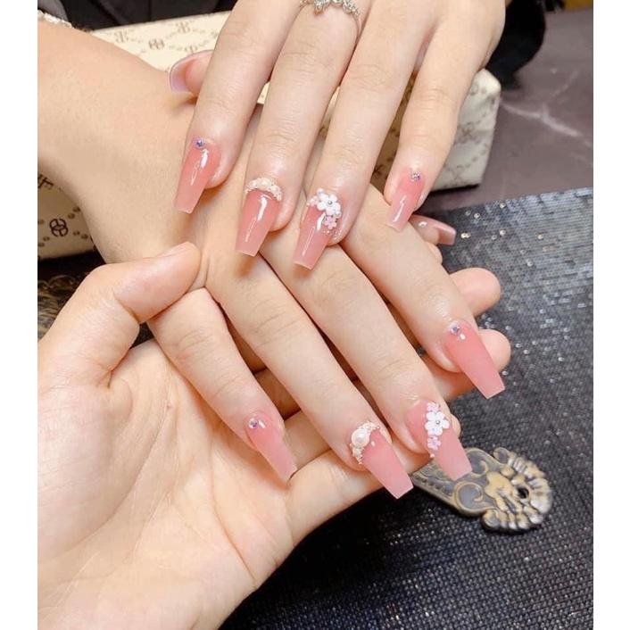 Hoa Nhí, Hoa Sứ Trắng, 6 Màu, Mix Bi Dùng Trang Trí Móng Nail