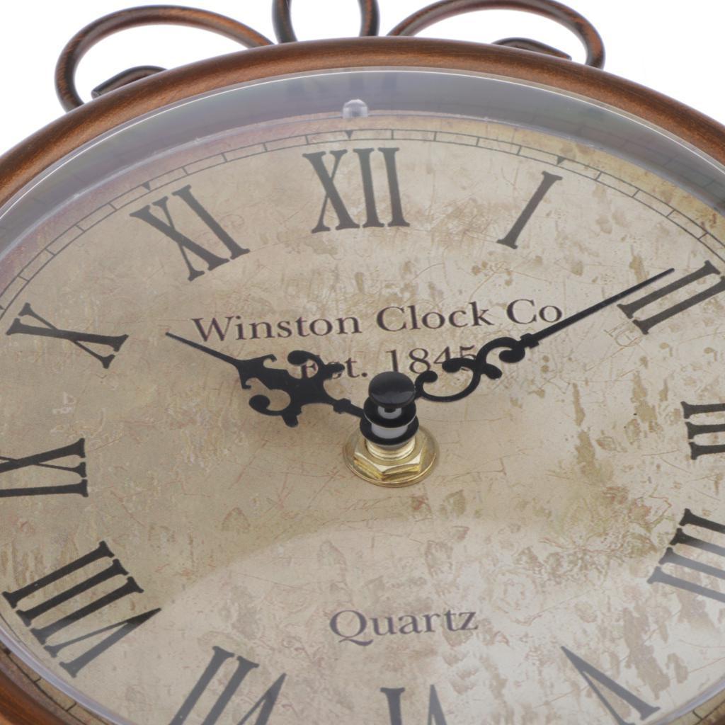 Clock Glass Lens Desk Bedside Clock Small Easy Read Clock