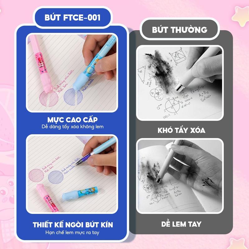 Bút Máy Xóa Được Mazzic - Thiên Long FTCE-001 - Mực Tím
