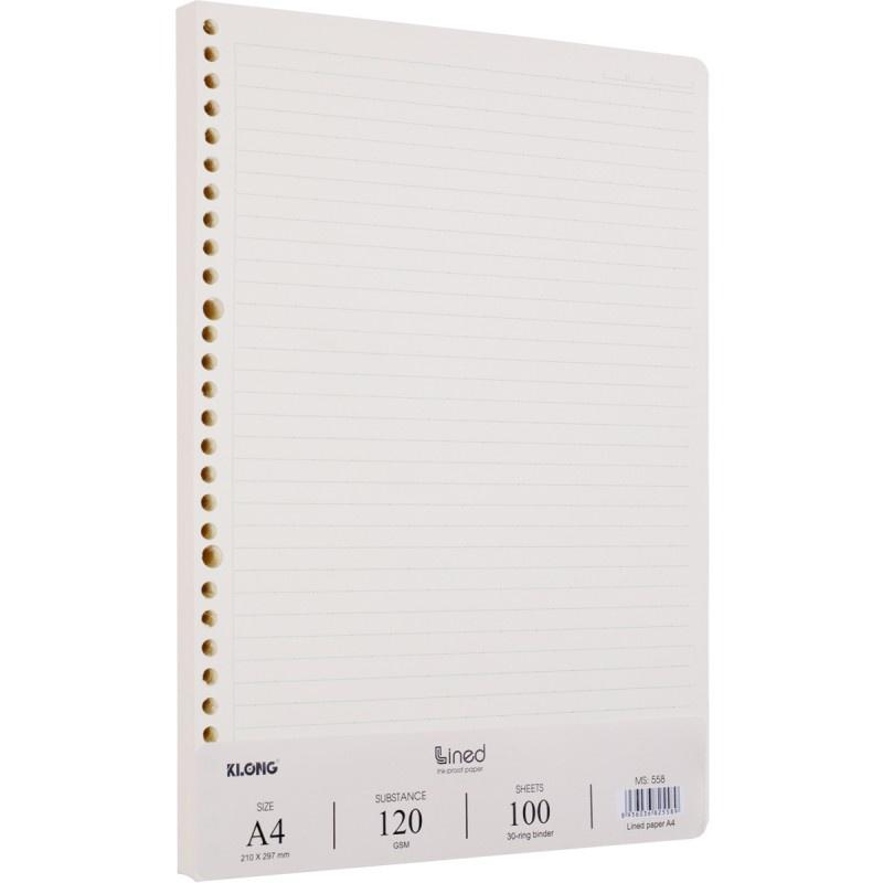 Ruột sổ còng kẻ ngang A4 100 tờ 200 trang MS: 558