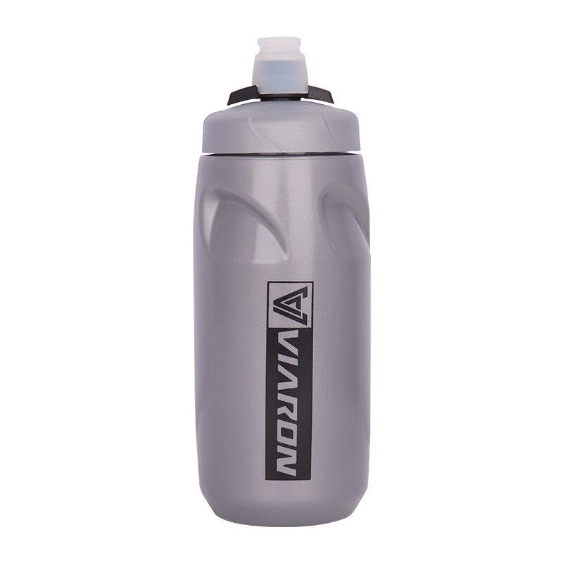 Bình Đựng Nước Bằng Silicon PP Siêu Nhẹ 650ML Chống Rò Rỉ Có Khóa Cho Xe Đạp Leo Núi