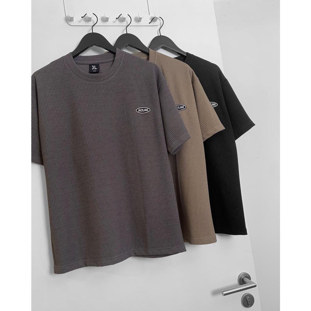 Áo phông oversize Jack Lane GÂN ĐŨA, Áo thun cộc tay sọc đũa JACK LANE, LOCAL BRAND JACK LANE