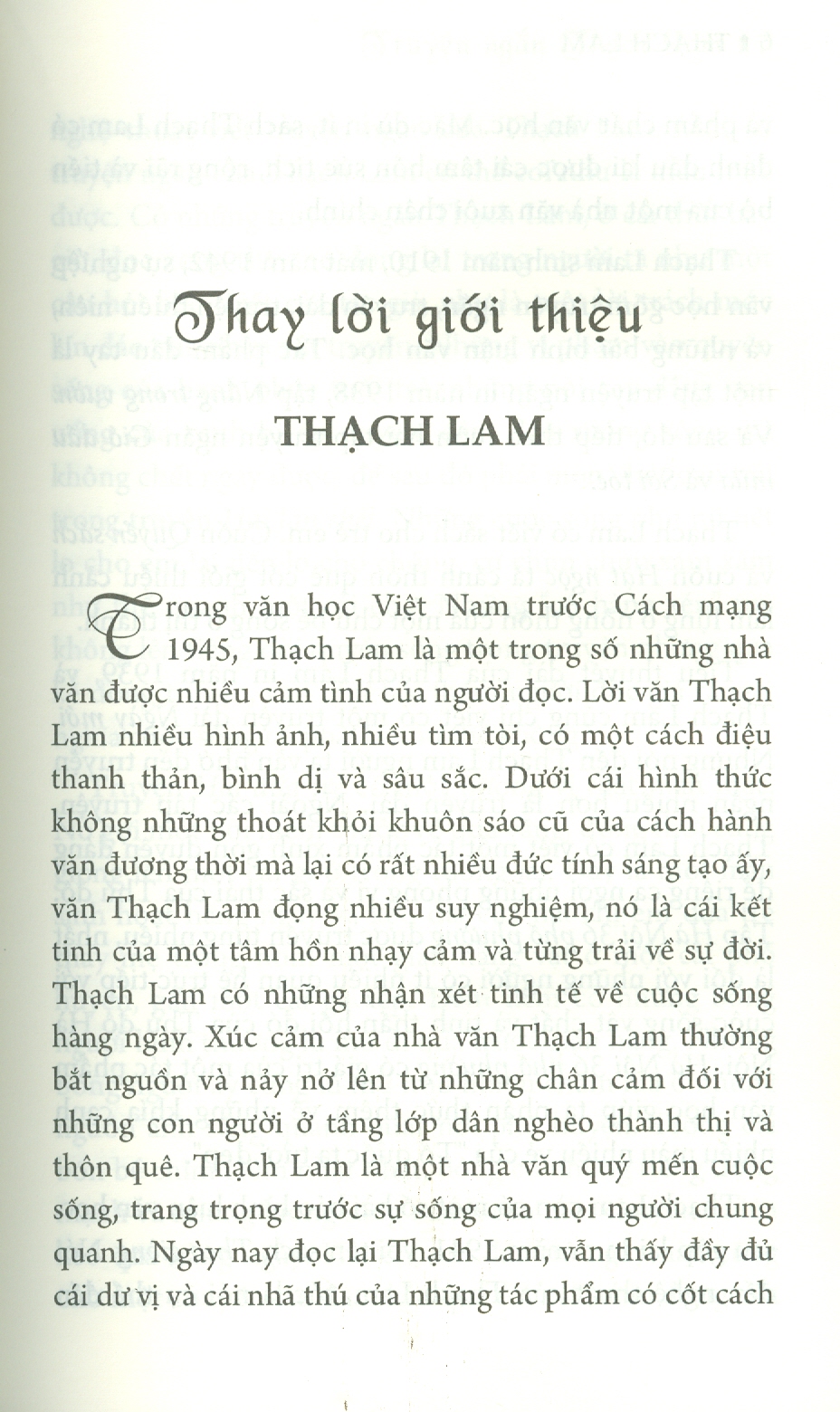 Danh Tác Việt Nam - Truyện Ngắn Thạch Lam