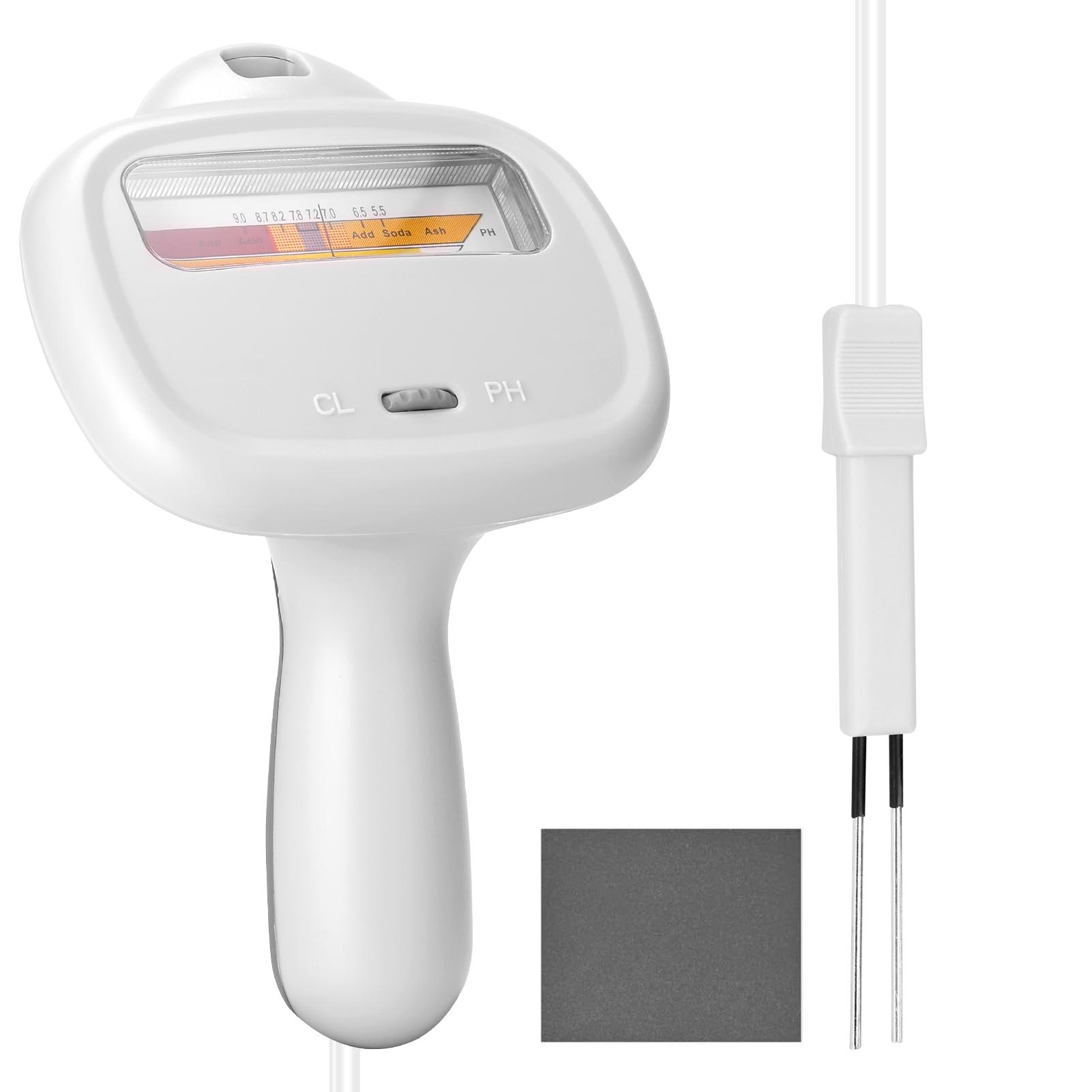 PC102C Swimming Pool Water Quality Tester Portable PH Test Pen CL2 Chlorine Detector Chlorine Meters PH Tester 2-in-1