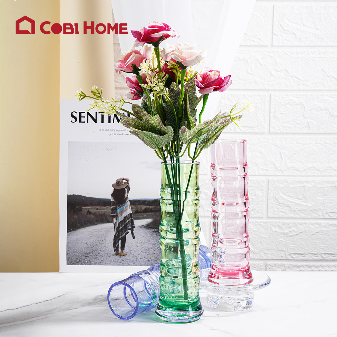 Lọ nhựa , lọ đựng hoa để bàn, lọ trang trí  - 376134/376135/376136/376137/376138/376139.Nhập khẩu và phân phối chính hãng cobi home