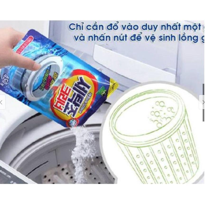Gói Bột Tẩy Lồng Giặt Của Máy Giặt Xuất Xứ Hàn Quốc Cao Cấp 450gram AT0380