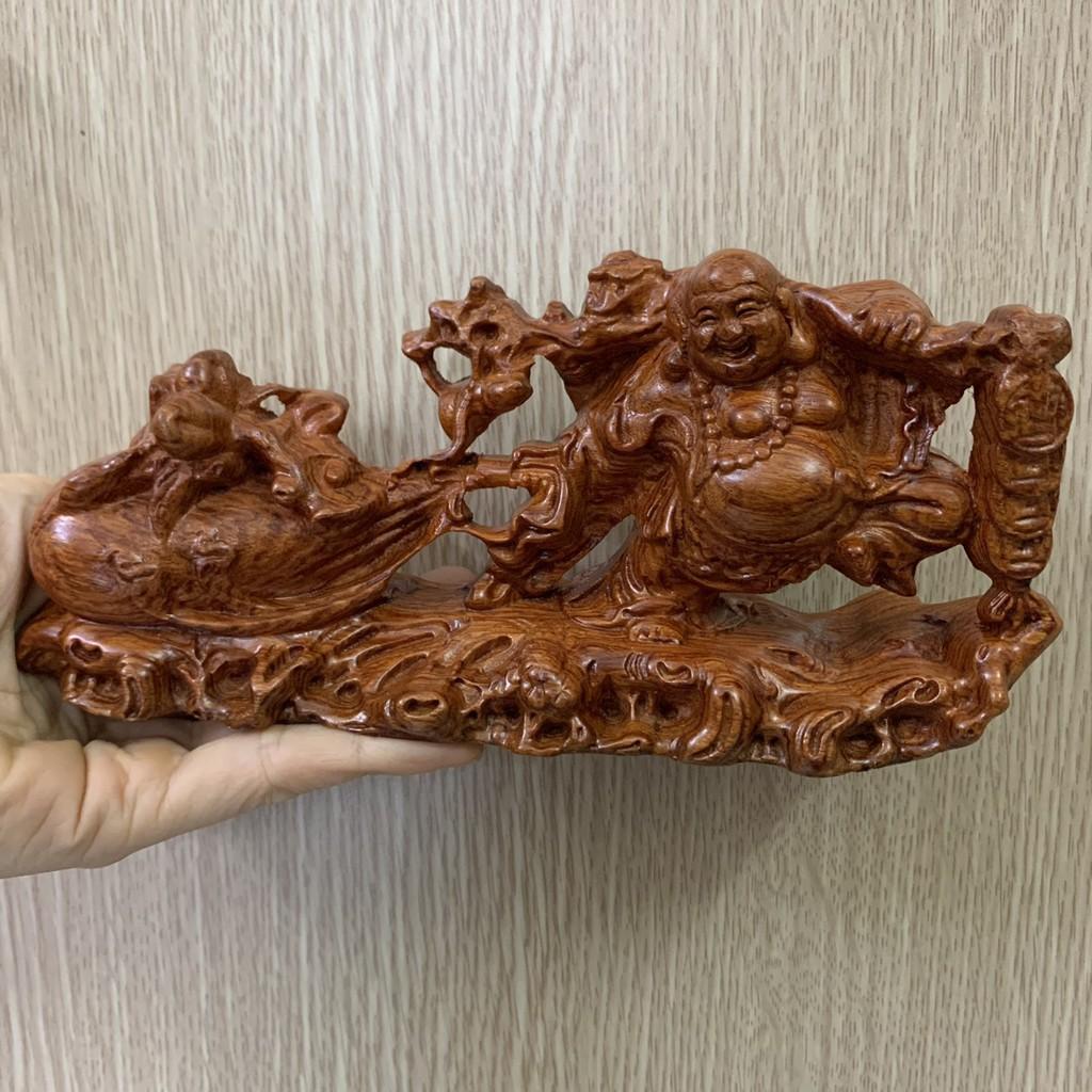 Tượng Phật Di Lặc Kéo Bao Gỗ Bách Xanh Mang Lại May Mắn, Thịnh Vượng